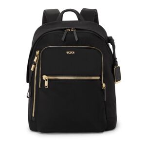 TUMI Black and Gold Backpack